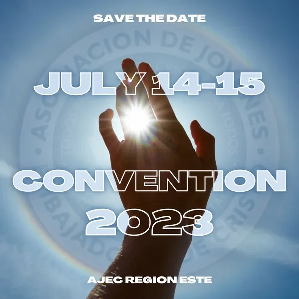 AJEC Región Este 2023 convention save-the-date graphic designed by Surge