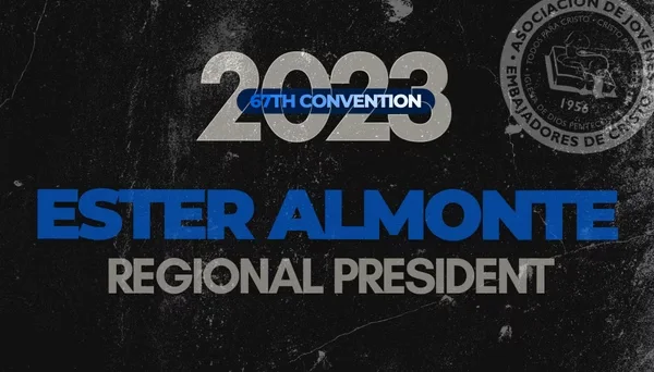 AJEC 2023 convention announcement graphic for the regional president, designed by Surge