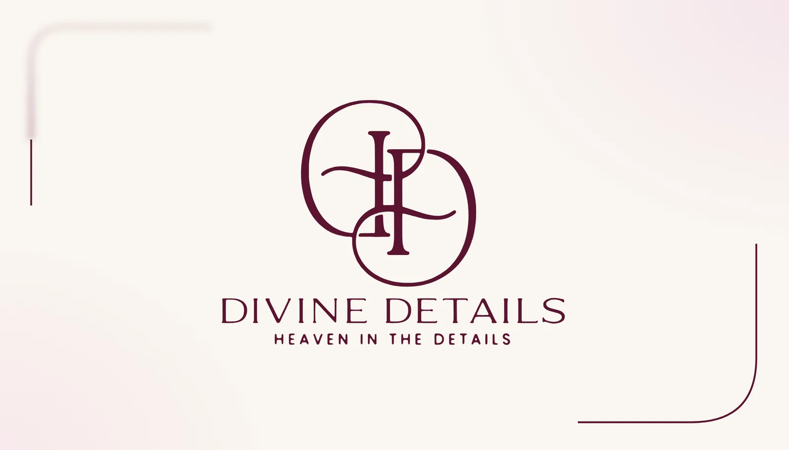 Divine Details Events logo designed by Surge