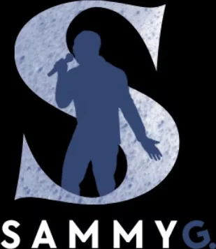 Sammy G. monogram logo on black, designed by Surge